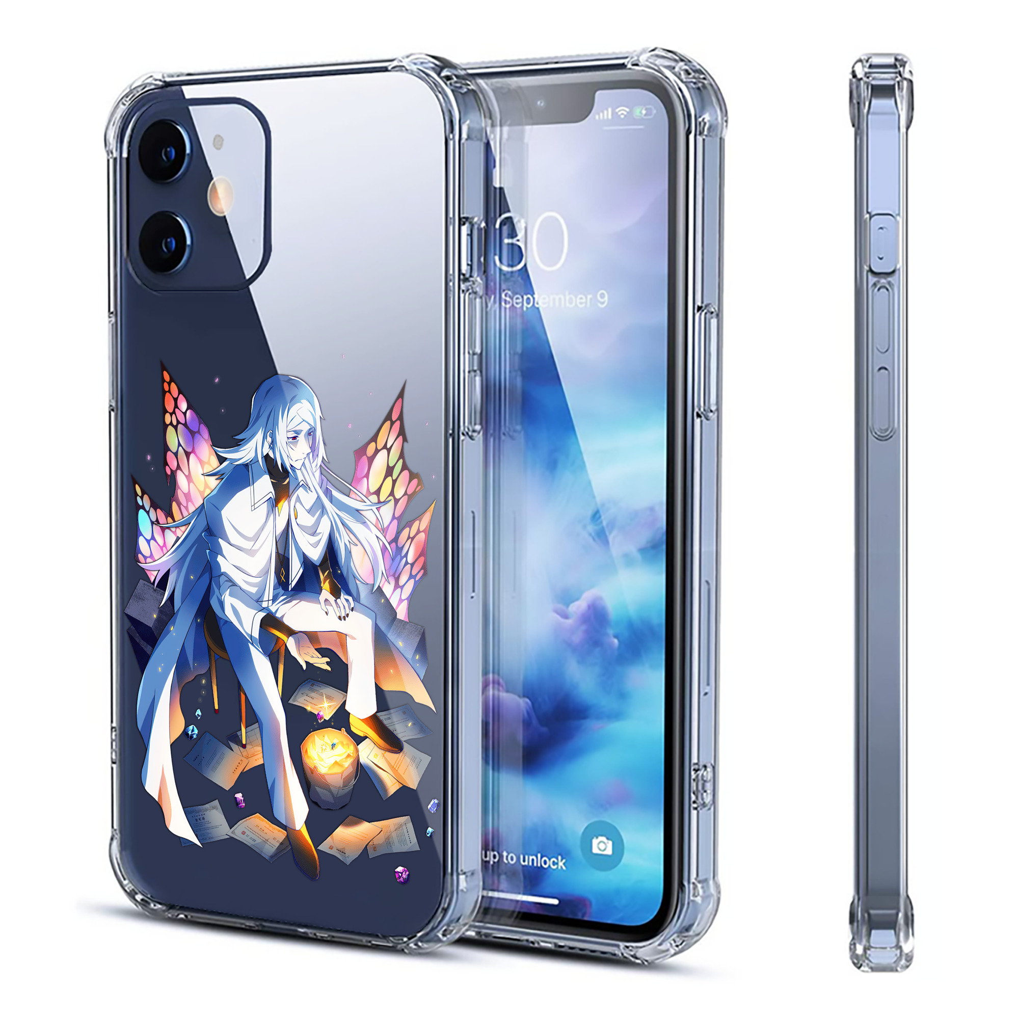 （画像用） 文豪ストレイドッグス Bungo Stray Dogs 【iPhone 12シリーズ対応】透明スマホケース（クリアソフトケース）